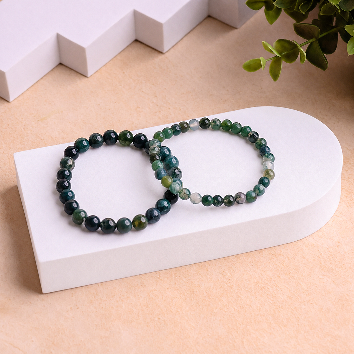 Moss Agate Bracelet moss agate bracelet 6 mm