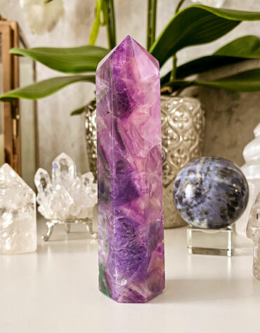multi fluorite stone pencil
