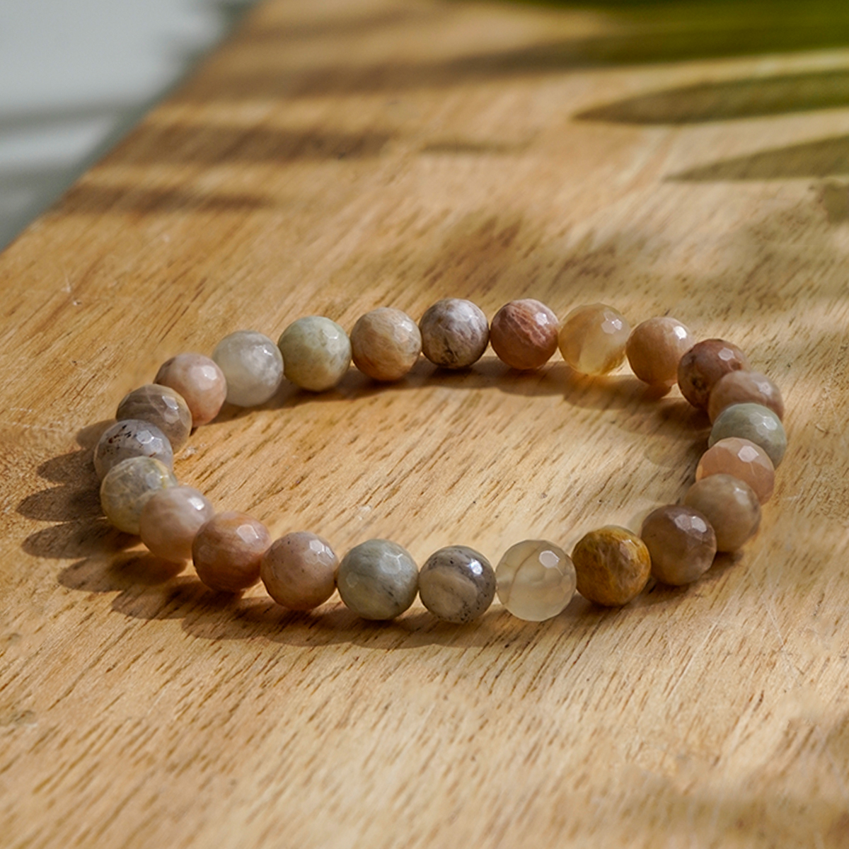 Multi Moonstone Faceted Bracelet 8mm-Shubhanjali Store (4) multi moonstone faceted bracelet 8mm