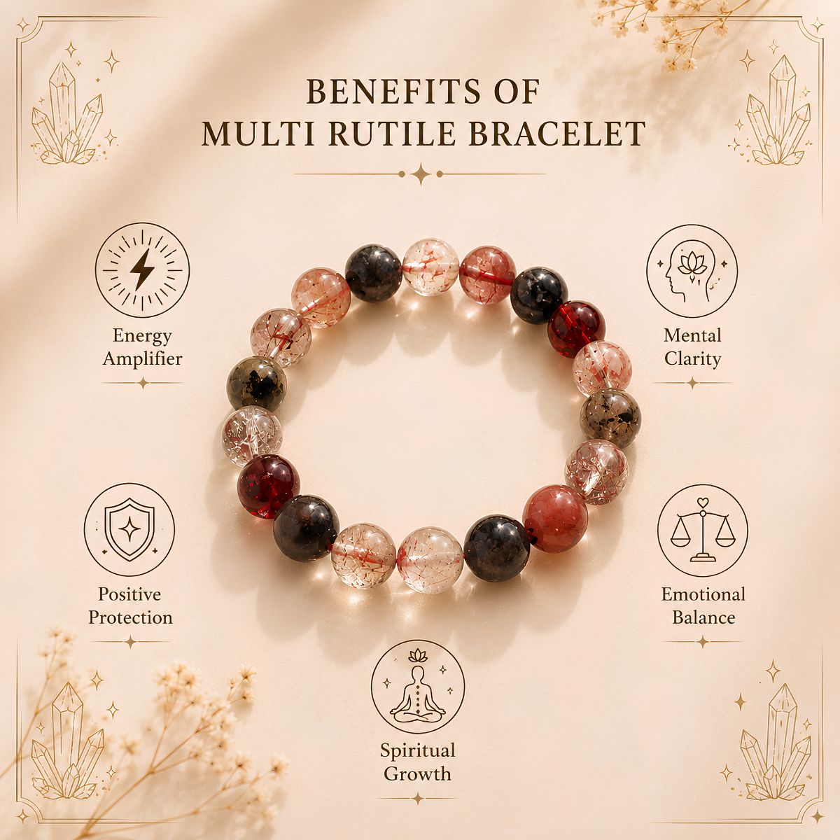 Multi Rutile Bracelet multi rutile bracelet