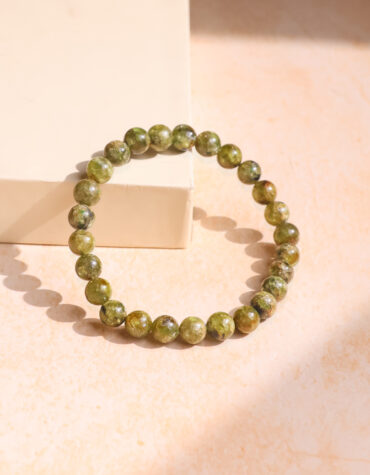 natural peridot bracelet