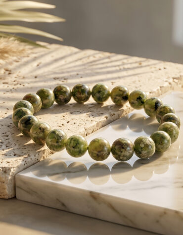 natural peridot bracelet