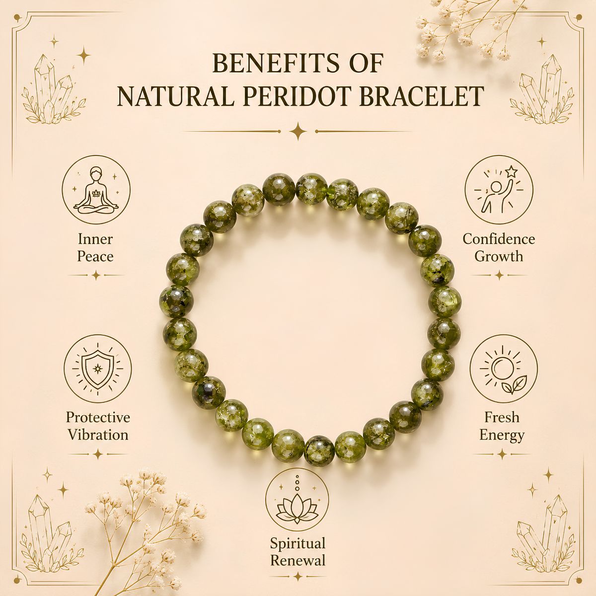 Natural Peridot Bracelet natural peridot bracelet