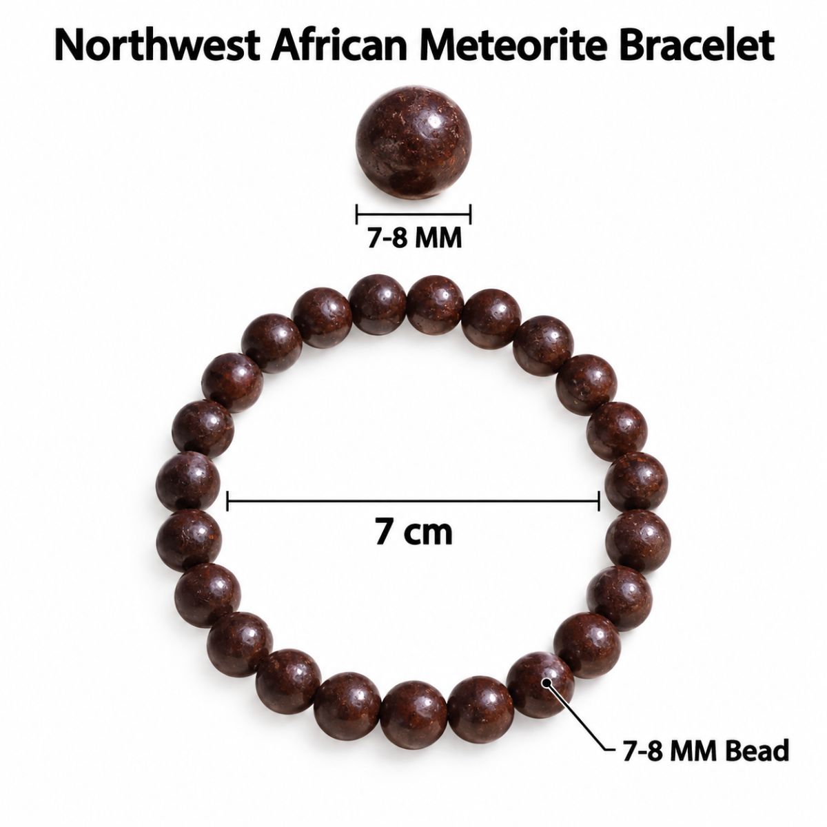 Northwest African Meteorite Bracelet northwest african meteorite bracelet