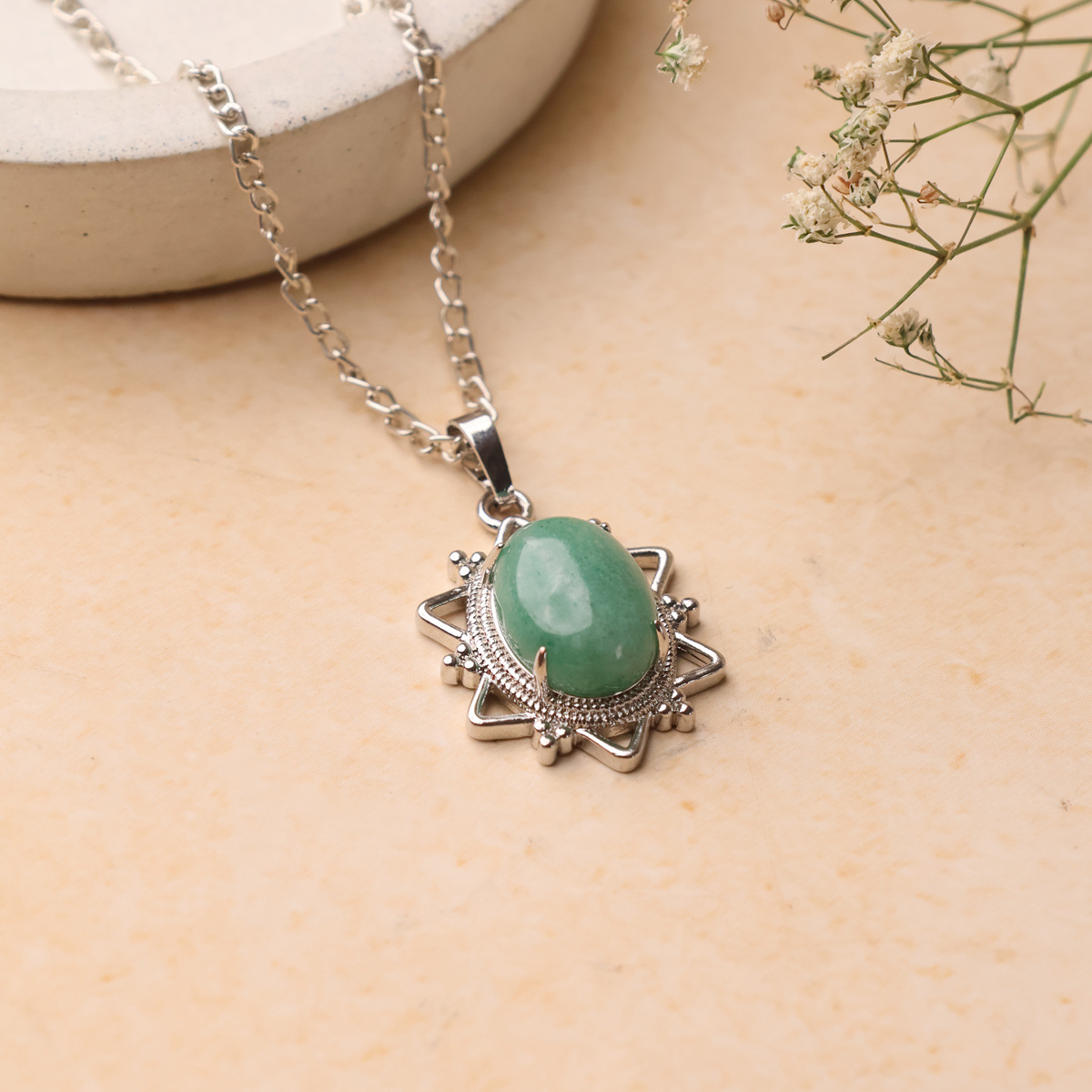 Oval Star Design Pendant-Shubhanjali Store (10) oval star design pendant