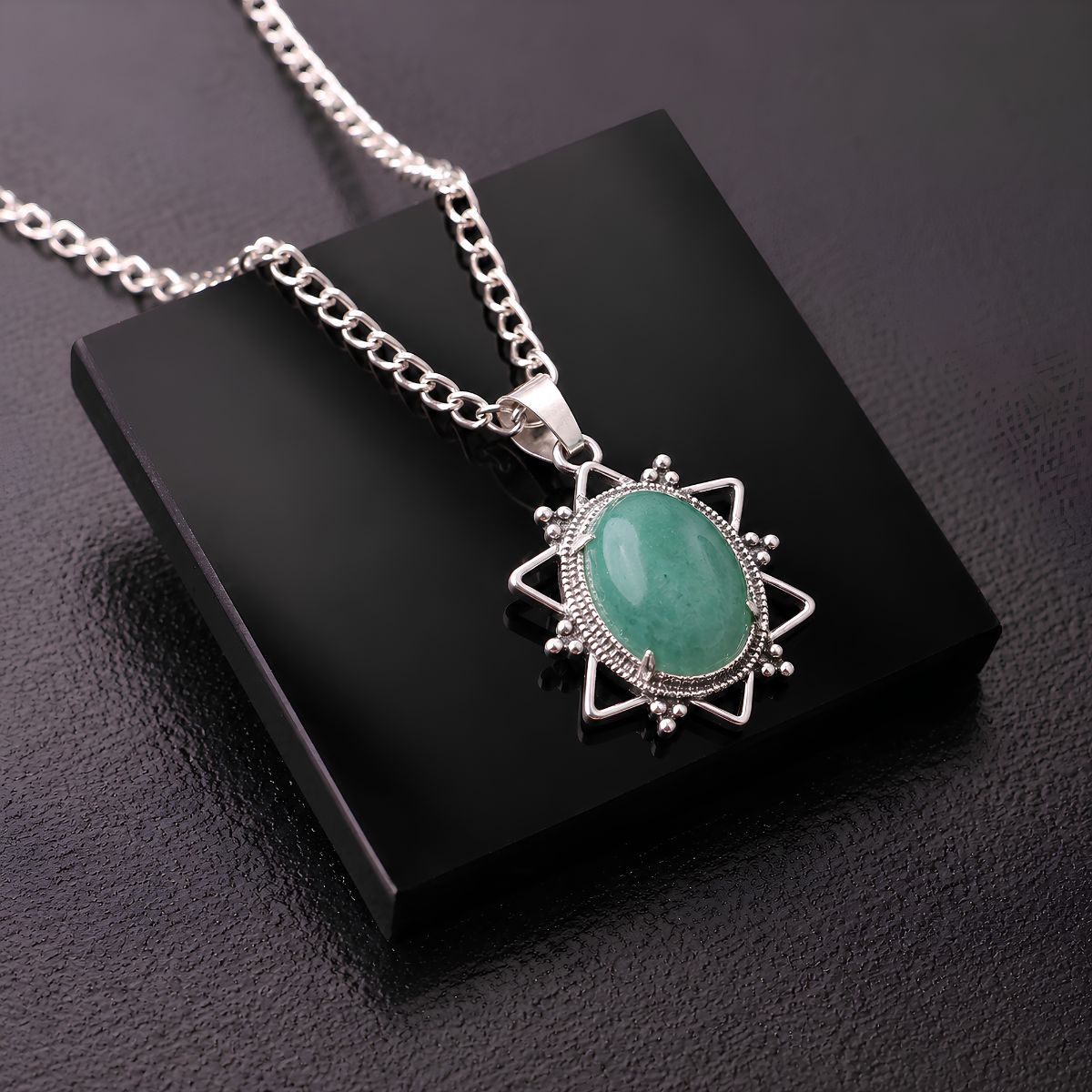 Oval Star Design Pendant-Shubhanjali Store (5) oval star design pendant