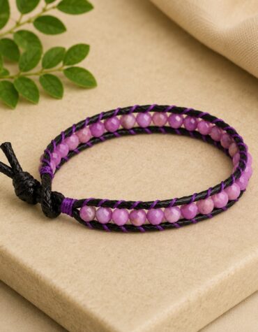 phosphosiderite wrap bracelet 4mm