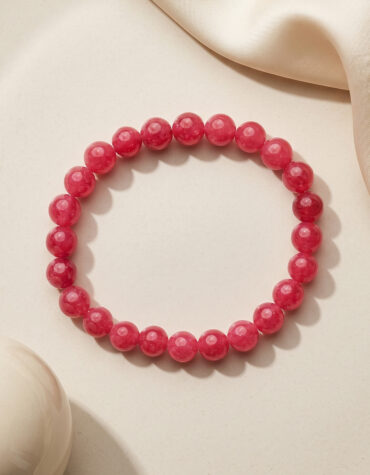 pink jade bracelet 8mm