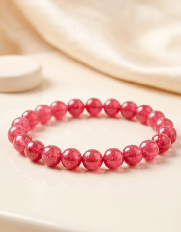 pink jade bracelet 8mm