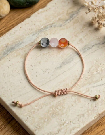 pregnancy 3 beads thread bracelet