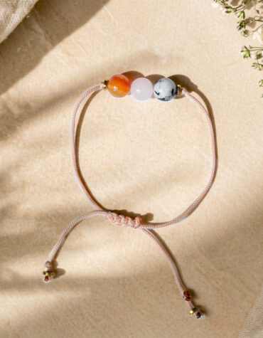 pregnancy 3 beads thread bracelet