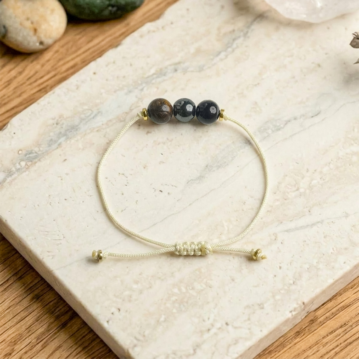 Protection 3 Beads Thread Bracelet - Shubhanjali Store (1) protection 3 beads thread bracelet