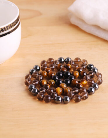 protection beads round coaster