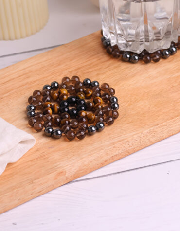 protection beads round coaster