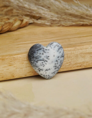 purple labradorite mini heart