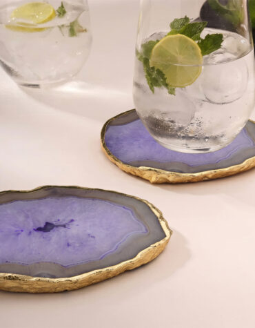 purple onyx coaster