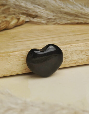 rainbow obsidian stone heart small