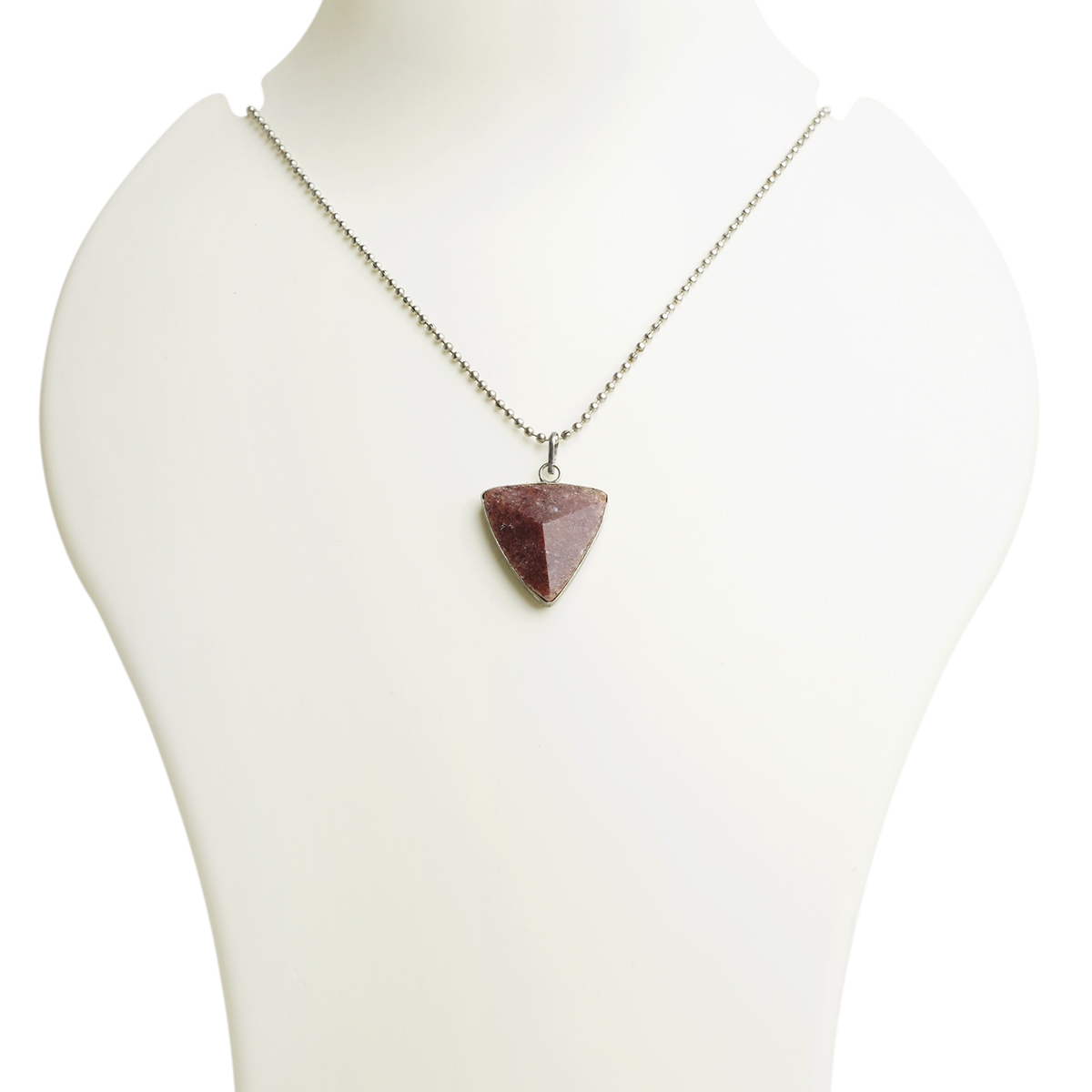 Red Aventurine Triangle Pendant-Shubhanjali Store (4) red aventurine triangle pendant