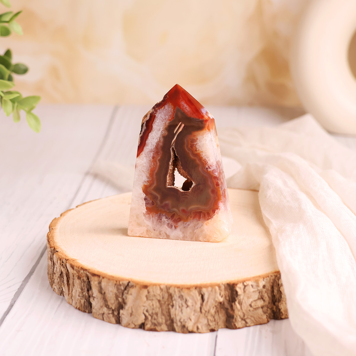 Red Carlinean Druzy Tower (20) red carnelian druzy tower