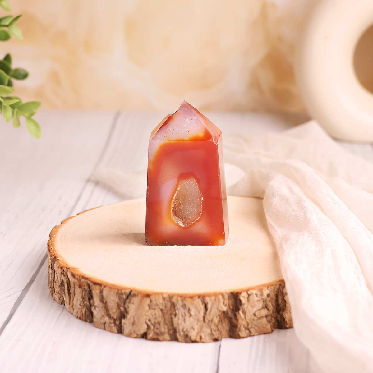 Red Carlinean Druzy Tower (21) red carnelian druzy tower