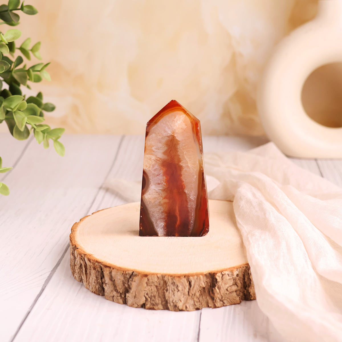 Red Carlinean Druzy Tower (27) red carnelian druzy tower