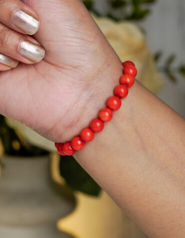 red coral bracelet 8 mm