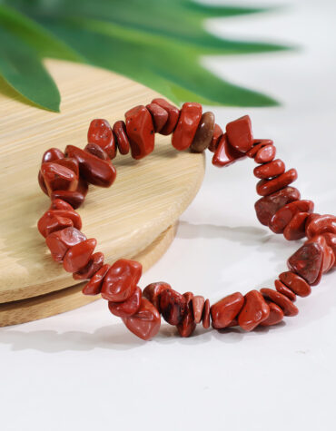 red jasper chips bracelet
