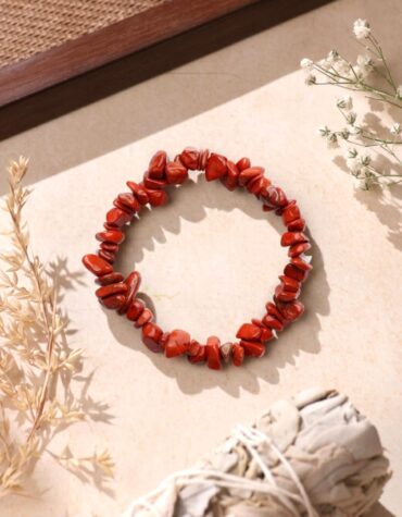 red jasper chips bracelet