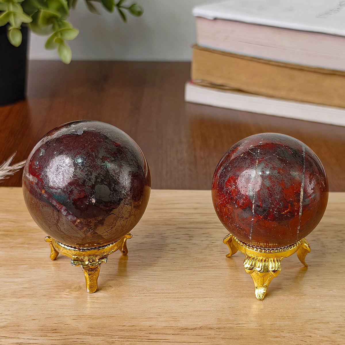 Red Jasper With Hematite Ball (8) red jasper with hematite ball