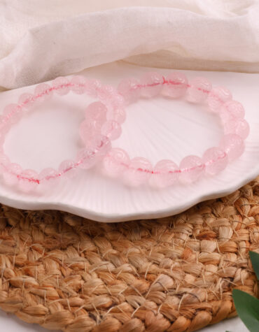 rose quartz buddhist bracelet