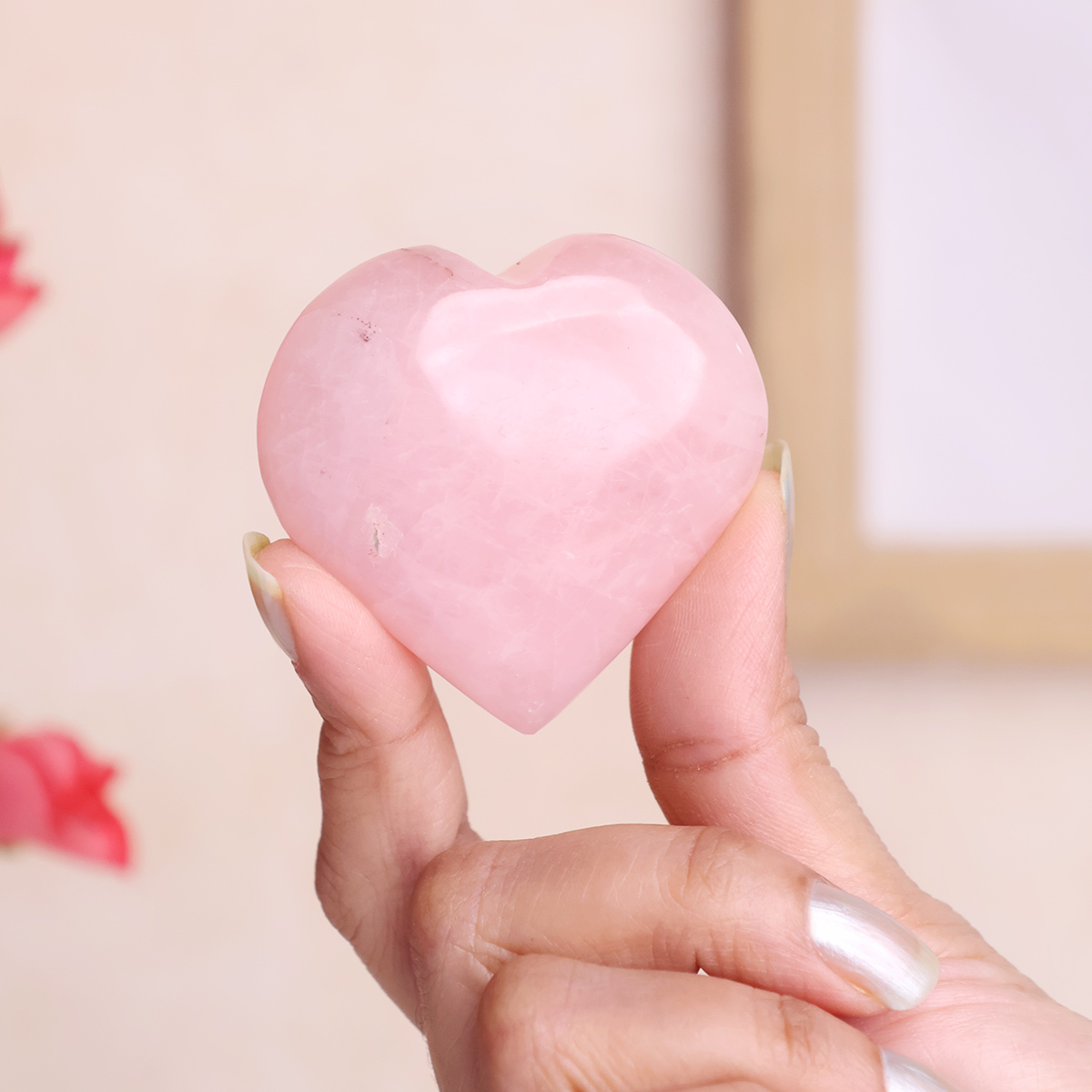 Rose Quartz Heart Big-Shubhanjali Store (2) rose quartz heart big