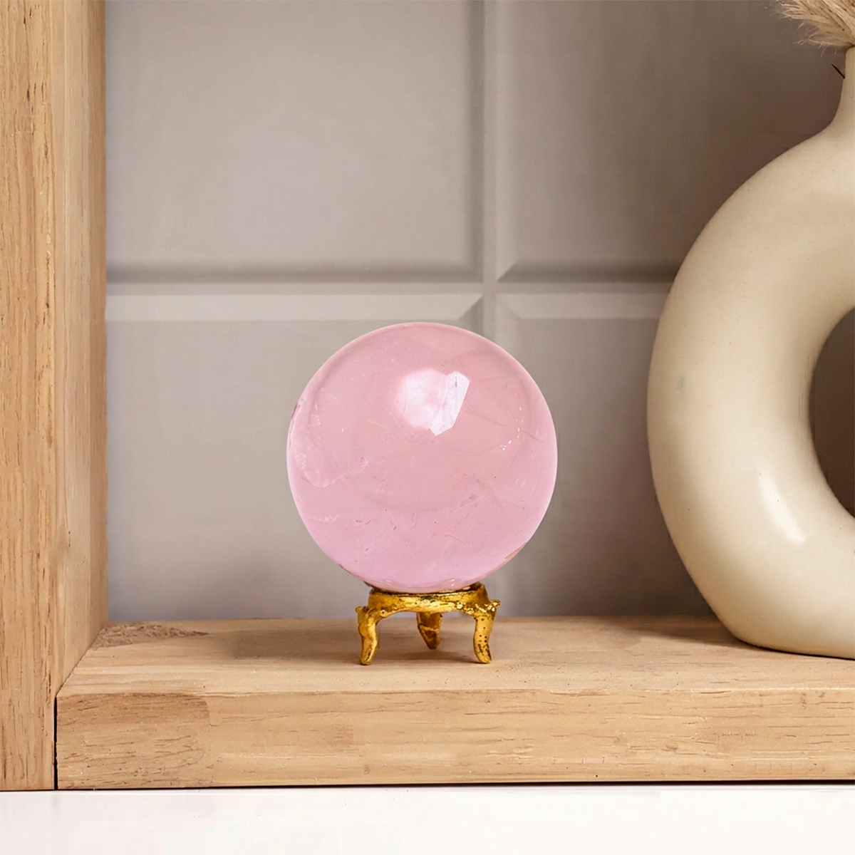 Rose Quartz Mini Sphere HQ rose quartz mini sphere hq