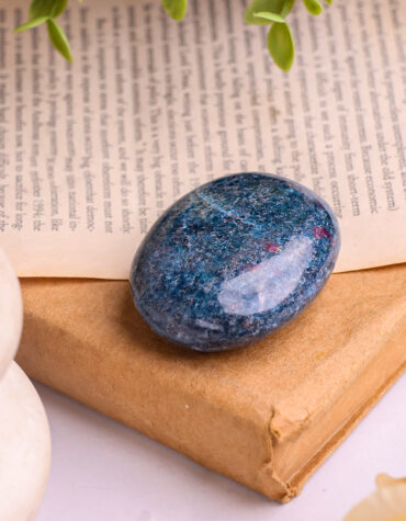 ruby kyanite palm stone