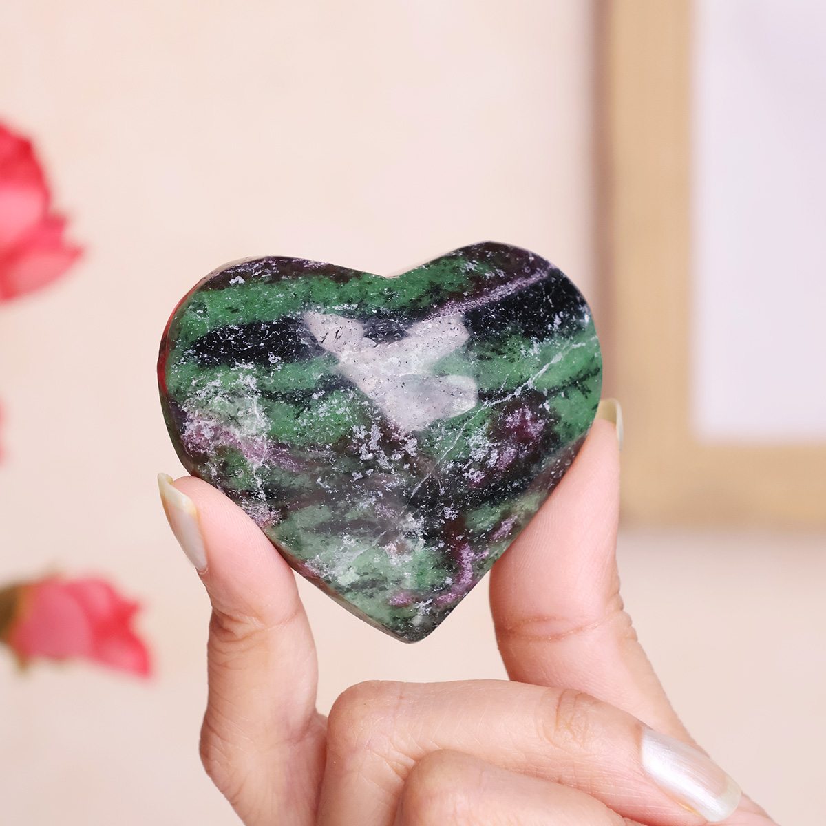 Ruby Zoisite Heart-Shubhanjali Store (3) ruby zoisite heart