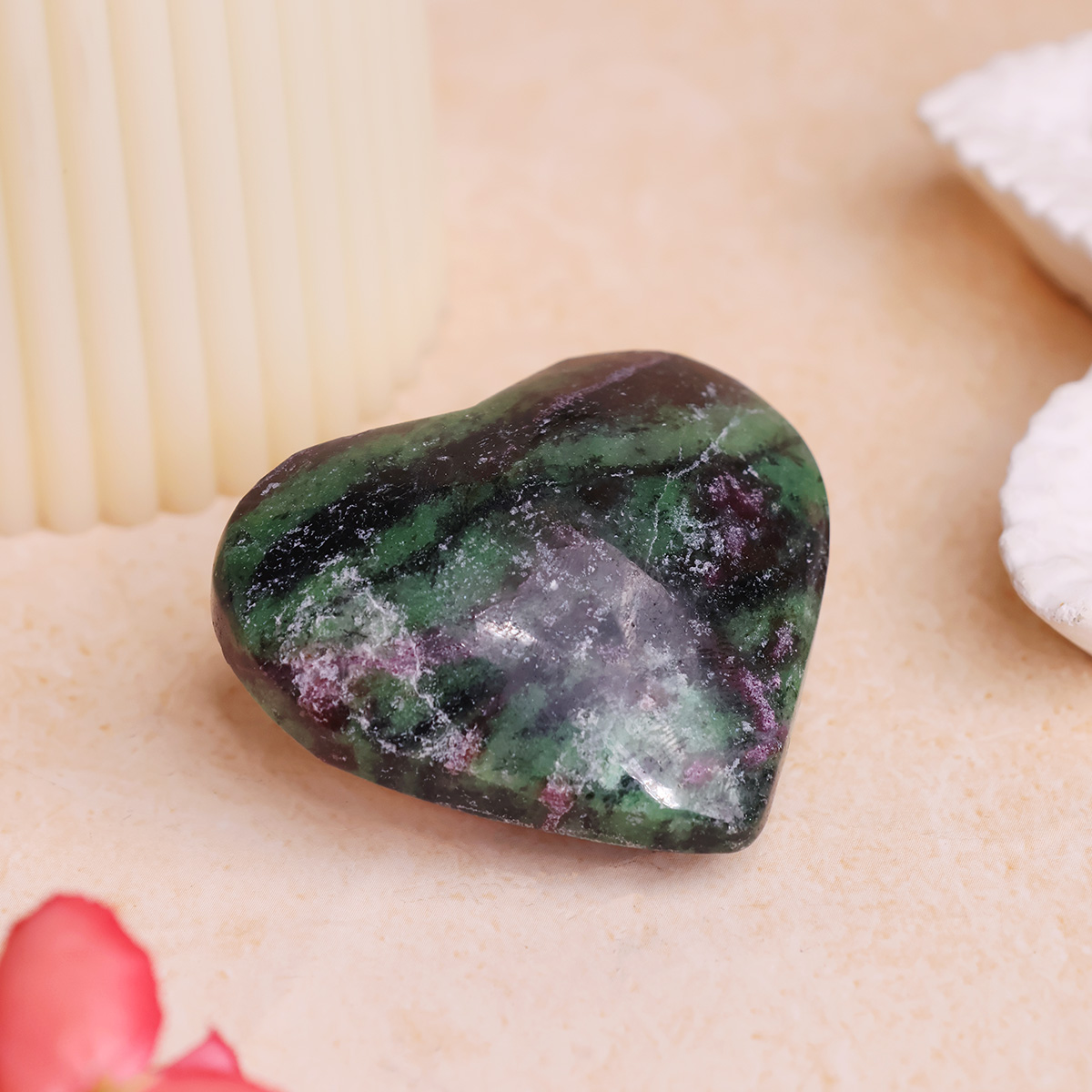 Ruby Zoisite Heart-Shubhanjali Store (4) ruby zoisite heart