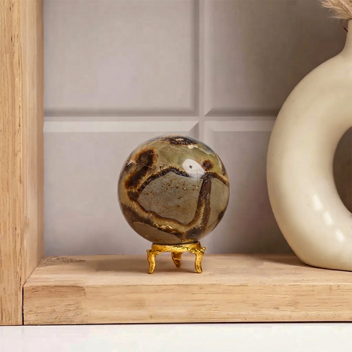 Septarian Ball (2) septarian sphere