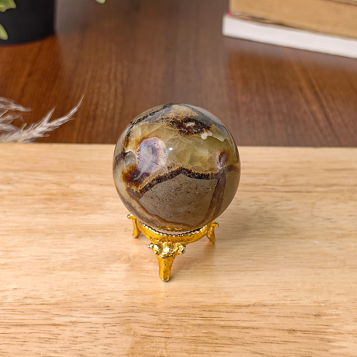 Septarian Ball (4) septarian sphere