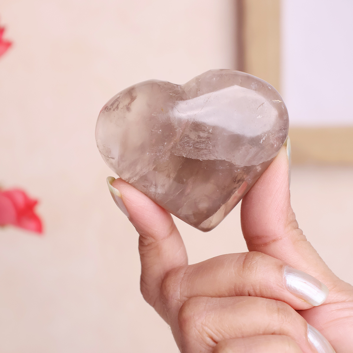 Smokey Quartz Heart-Shubhanjali Store (2) smoky quartz heart