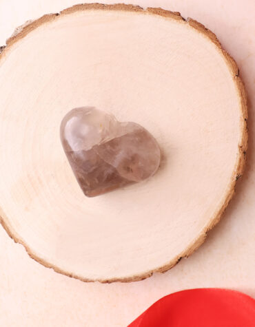 smoky quartz heart