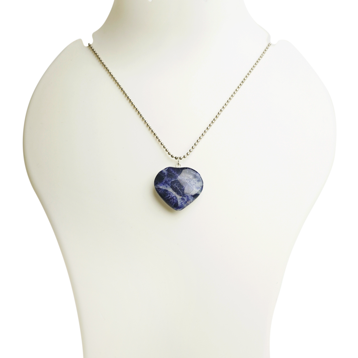 Sodalite Big Heart Pendant-Shubhanjali Store (2) sodalite big heart pendant