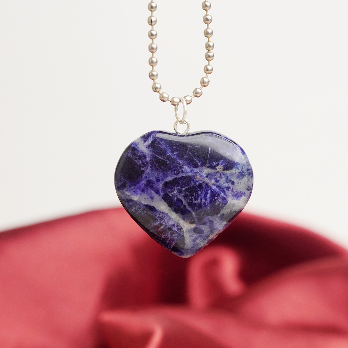 Sodalite Big Heart Pendant-Shubhanjali Store (4) sodalite big heart pendant