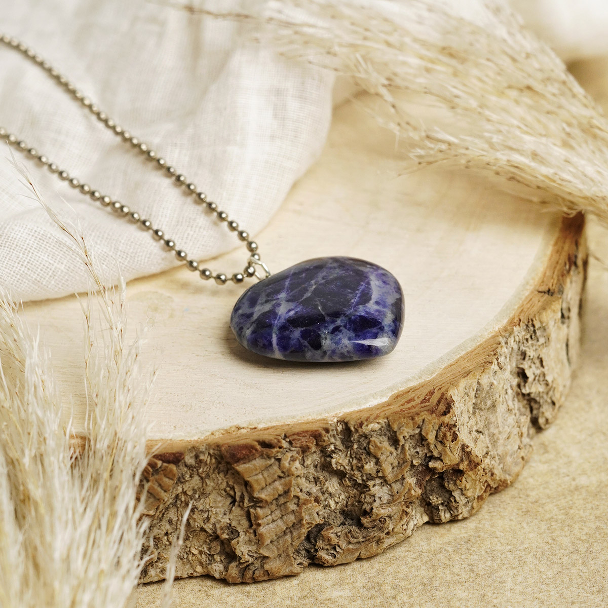 Sodalite Big Heart Pendant-Shubhanjali Store (5) sodalite big heart pendant