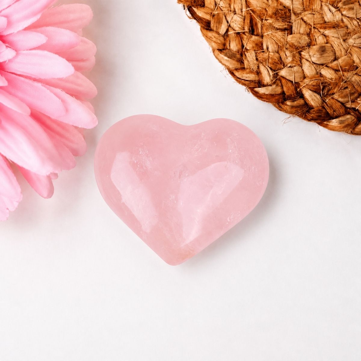 Star Rose Quartz Heart-Shubhanjali Store (1) star rose quartz heart