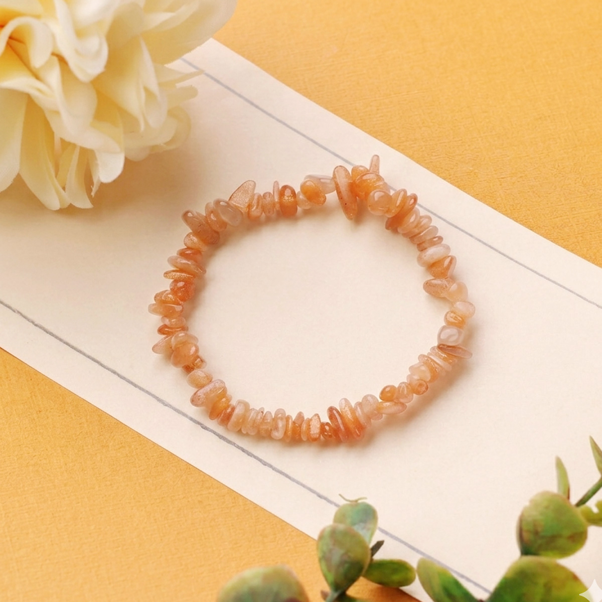 Sun & Moon Stone Chips Beads Bracelet-Shubhanjal Store (1) sun & moon stone chips bracelet
