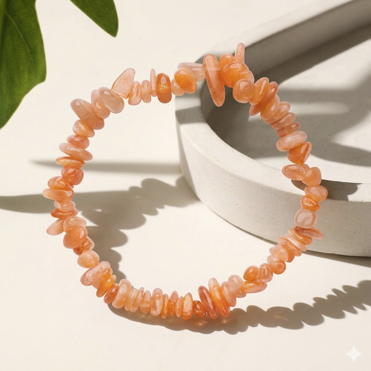 Sun & Moon Stone Chips Beads Bracelet-Shubhanjal Store (2) sun & moon stone chips bracelet