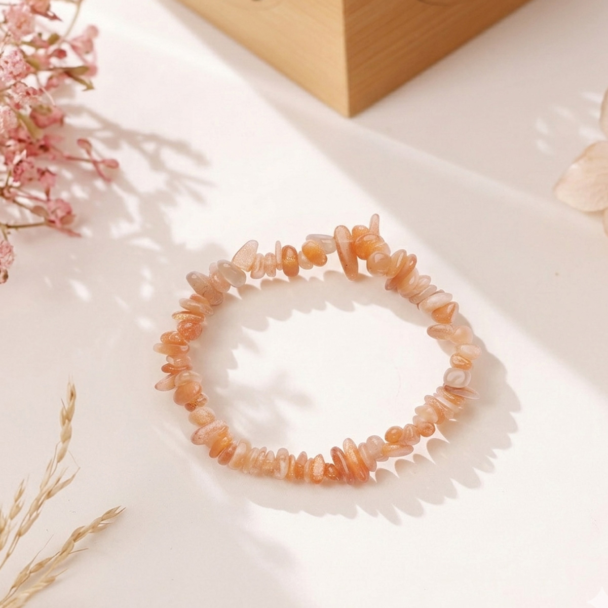 Sun & Moon Stone Chips Beads Bracelet-Shubhanjal Store (3) sun & moon stone chips bracelet