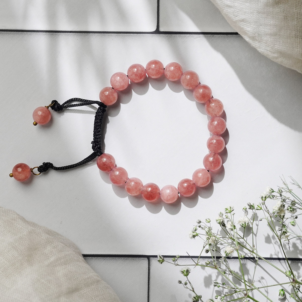 Sunstone Single Thread Bracelet-Shubhanjali Store (1) sunstone single thread bracelet