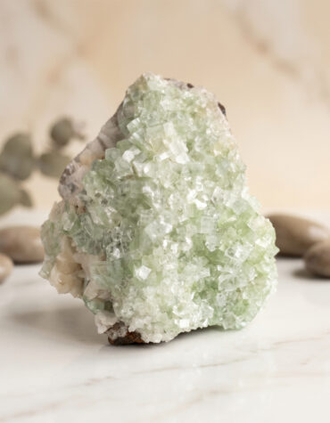 green apophyllite cluster