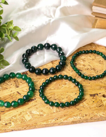 green jade faceted bracelet