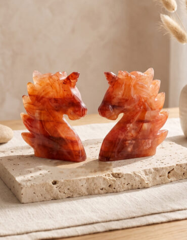 red fire quartz unicorn 3 inch